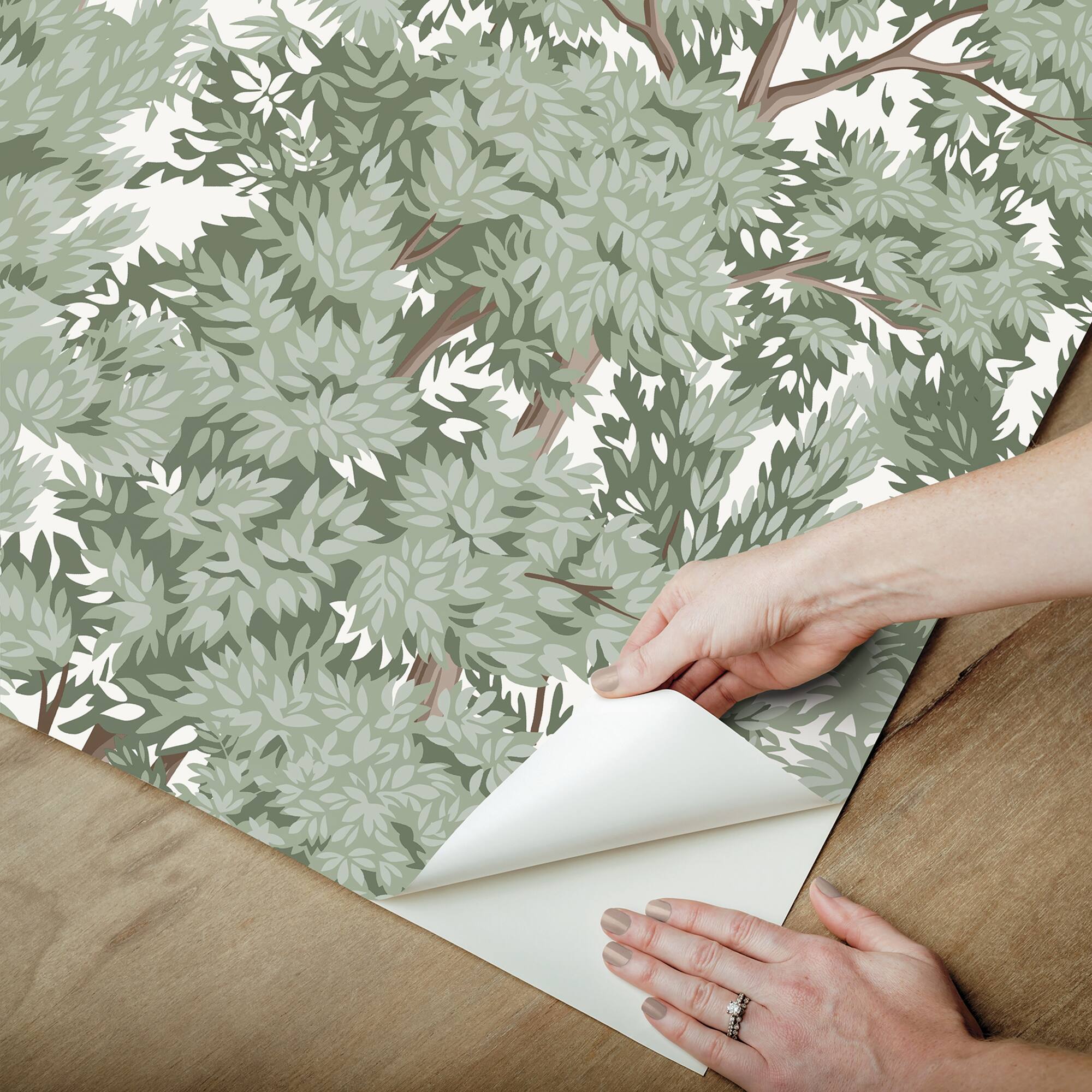 RoomMates Ardian Green Peel & Stick Wallpaper